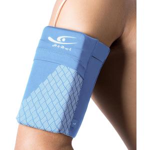 HiRui Universal Sports Armband Cell Phone Armband Sleeves Running Armband for Exercise Workout, Compatible with iPhone 16/16Plus/Pro/15/15Plus/14/13 Samsung Galaxy All Phones (Large, Blue)