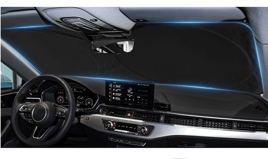 Mixsuper Liner Windshield Sun Shade for Kia Sorento 2021-2026 Windshield Sunshades for Sorento Accessories Front Window Sun Shades Cover Foldable Sun Visor Keep Cool Block UV Heat