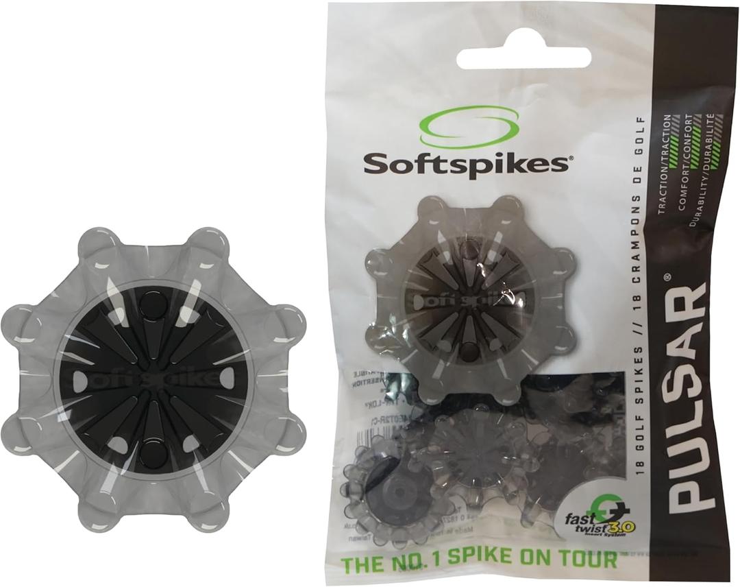 Softspikes Pulsar Fast Twist 3.0 Golf Cleat - 18 Count (Translucent Grey) Softspikes Pulsar Fast Twist 3.0 Golf Cleat - 18 Count (Translucent Grey)