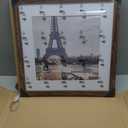 Hongkee 16x16 Frame, 16 x 16 Rustic Brown Wood Style (12x12 Mat, 1 Pack), 16x16 in