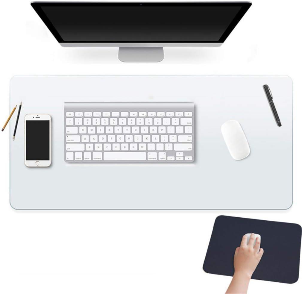 24 X 60 Inch XL Desk Pad Protector Clear Desk Mats Blotter on Top of Desks for Laptop Computer Keyboard PVC Vinyl Large Desktop Writing Mat Cover With Mouse Pad Transparent Waterproof Wipeable Plastic