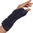 OTC Wrist-Thumb Splint, 8-Inch Adult for Men and Women, Lightweight Breathable, Black, Large
