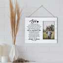 Son Gift Picture Plaque Décor, The Proudest Moment for Me is Telling Others that You are My Son, Picture Framed Gift Wood Plaque Sign, Dad to Sons Gifts, Sons Gifts for Birthday Graduation or Wedding