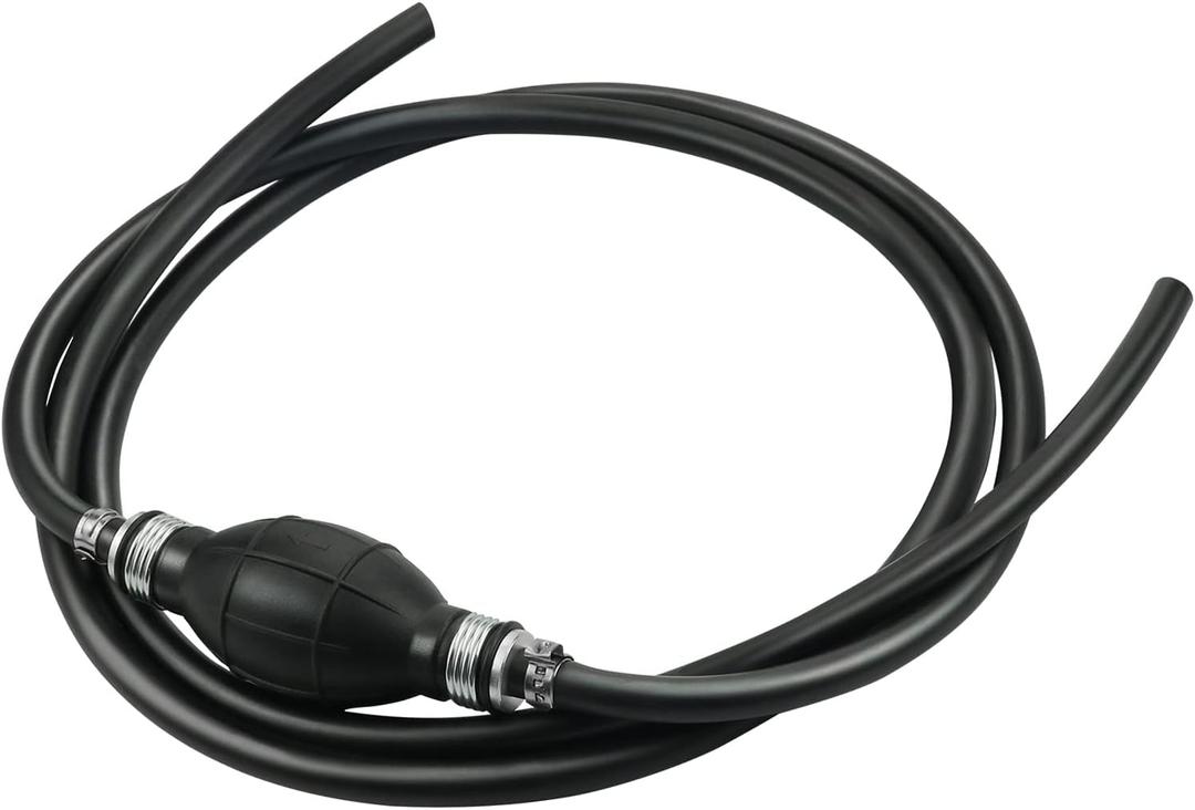 Outboard Fuel Line with Primer Bulb, 5/16" (8mm) Marine Boat Fuel Line Hose Assembly for Marine Outboard Boat Motor RVs Tractors and Caravans,6FT