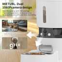 Automatic Cat Feeders with 2 Cameras and App, 4L 1080P HD Timed Pet Feeder Smart Dog Food Dispenser 2-Way Audio for Cats/Small Dogs, Cat Food Dispenser with Night Vision/Motion Alerts, WiFi 2.4G/5G