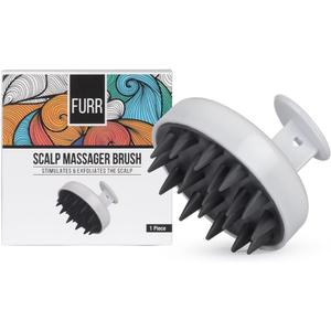 2 x FURR Scalp Massager Brush | Hair Scalp Massager Hair Growth | Head Massager Scalp Stress Relax | Scalp Brush | Scalp Massager Shampoo Brush | Hair Scrubber | Dog Wash Brush | Dog Shampoo Brush