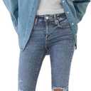 Gap Womens Mid Rise Legging Pant (31 Short, Medium Destroy)