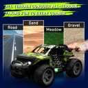 1:18 RC Monster Truck for Boys, Kids 4-7-8-12, All-Terrain Off-Road Remote Control Car with LED Lights & Spray, 40 Min Playtime, 2.4GHz Fast Response Graffiti Jeep Toy Gift RC Car for Kids
