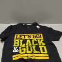 Let's Go Black & Gold Team Favorite Colors Vintage Game Day T-Shirt, Size S