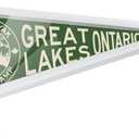 Wesiti 12 x 30 Inches Pennant Frame with Hook Wood Flag Frame Pennant Holder White for Team Display (Acrylic Board with Protective Film on Both Sides)