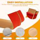 Vinyl Floor Transition Strip Door Threshold Self Adhesive 36 inch, Thresholds for Doorways, Edge-Reducer Transition-Strips for Door/Floor (Light Brown)