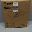 HOSPAN Collapsible Foot Spa with Heat, Bubble, Red Light, and Temperature Control, Foot Bath Massager with 8 Shiatsu Massage Rollers, Pedicure Foot Spa for Relaxation and Stress Relief, Black