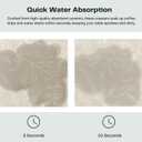 Set of 6 Floral Beige Coasters with Holder, Absorbent Ceramic Drink Coasters with Cork Backing for Table Protection, Coffee Table Décor