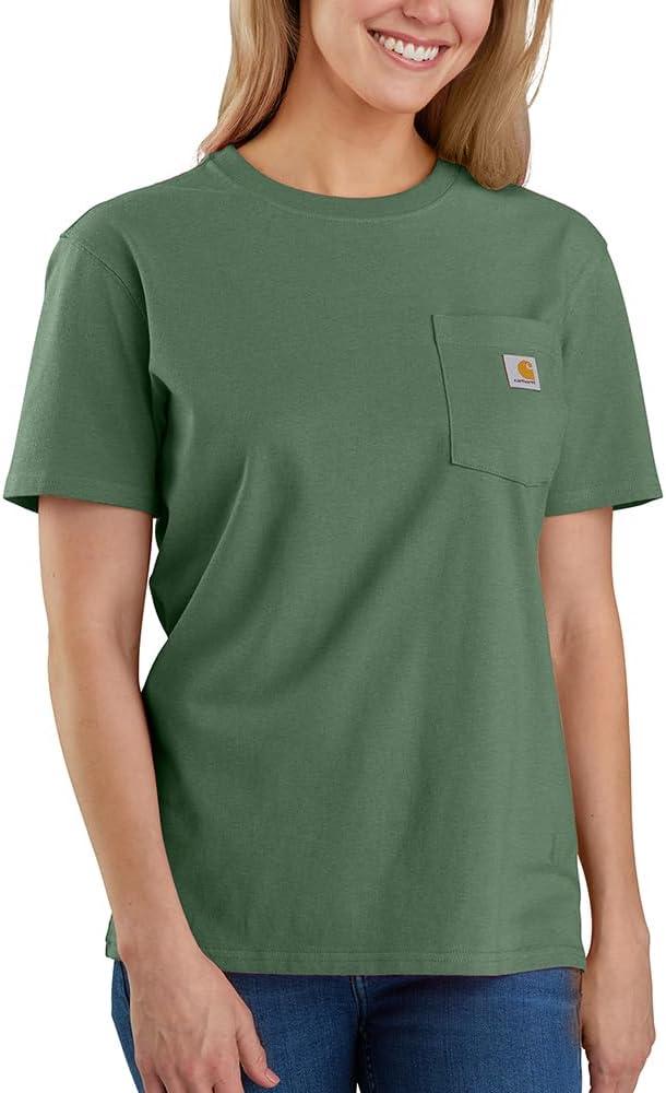 Carhartt Women's Iconic WK87 Pocket T-Shirt Closeout 8