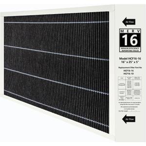 1 Pack X6672 16x25x5 MERV 16 Filter Compatible with Lennox X6672, HCC16-28 Healthy Climate Clean MERV 16 Home Furnace Filter for HVAC System, Part Number HCF16-16, HCF16-10