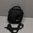 CADeN Compact Camera Shoulder Crossbody Bag Case Compatible for Nikon, Canon, Sony SLR/DSLR Mirrorless Cameras and Lenses Waterproof(1.0 S, Black)