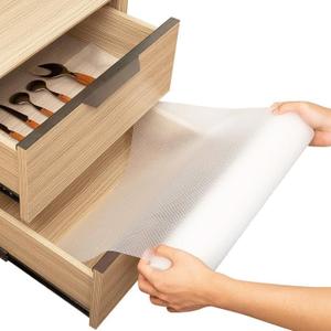 Shelf Liner Drawer Liner for Kitchen Cabinets Non-Adhesive by Lindas Essentials (12 x 240 Inches) - Non-Slip Easy Clean Kitchen Cabinet and Cupboard Protector, Waterproof Mat, Clear Roll