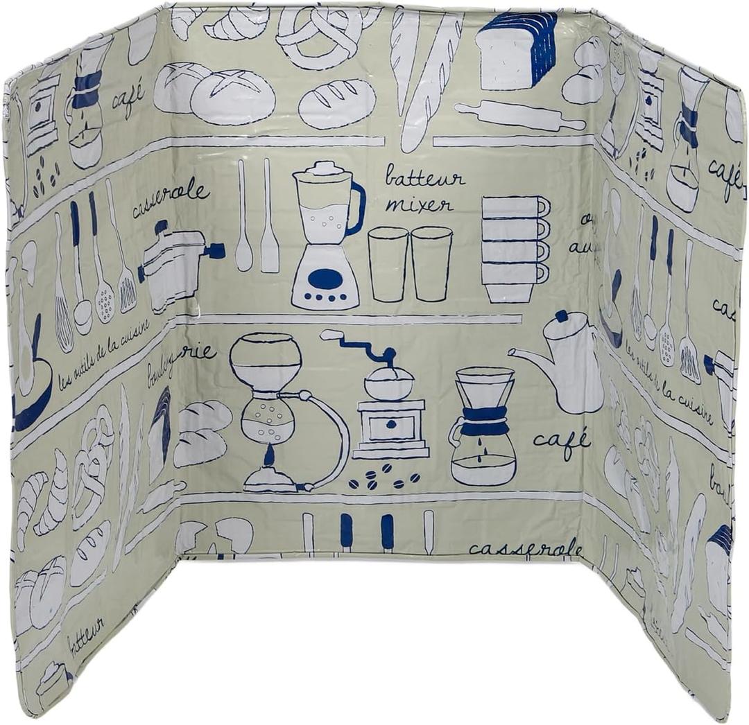 Oil Splatter Screen Foil Plate 33.07X15.35 Inch Adjustable Stove Burner Heat Insulation Guard Kitchen Oil Barrier Shield for Cooking Cleanup (medium, As Shown)