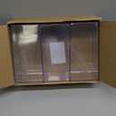 Hammont Rectangle Acrylic Box - Shelf Organizer Bins - Clear Storage Containers - Candy Party Favors | Bathroom Storage | Makeup Cosmetic Organization | Tall: 4"x4"x8" (3 Pack)