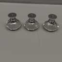 MDPLY 3 Pack Crystal Glass Cabinet Knobs30mm Diamond Shape Pulls Handles for Drawer Dresser Kitchen Wardrobe Bathroom Cabinet Desk  YL00008 (Clear)