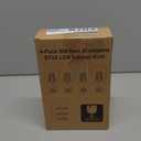 WIHTU LED Edison Light Bulbs, Vintage 6W LED Bulb 60W Equivalent, St58 4000K Daylight Soft White with CRI 85+, E26 Standard Base, 900LUM, Non-Dimmable, Clear Glass, Pack of 4