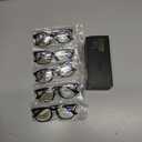 CCVOO 5 pack Reading Glasses for Women/Men, Bifocal, Progressive, Readers for Women/Men, Eye glasses, Blue Light Glasses Magnification Strength: 0.5 x