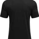 Deyeek Shoulder Post Surgery Recovery Shirts for Men Full Tear Away Short Sleeve T Shirt Adaptive Chemo Clothing (Black, XXXL)