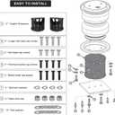 52445 Air Lift Spacers 4 Angled for Air Lift's Load Lifter 5000 series and Load Lifter 7500XL