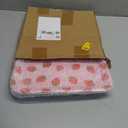 3 x RattanView 3 Pcs Strawberry Trays Strawberry Birthday Party Decoration Plastic Serving Trays pink Platter Pink Reusable Plates 13 x 10 Inch Berry Sweet One Birthday Party Supplies