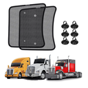 KUST 2PCS Side Window Sun Shade for Semi Truck, 20x16.9 inch Side Window Shade for Kenworth T680 / T880 / W990 (All Years),Sunshade with Suction Cup,Glare Shield UV Protection