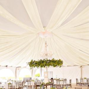 Showgeous Ivory Ceiling Drapes 8 Panels 5ftx30ft Wedding Ceiling Drapes Wedding Arch Draping Fabric Cheesecloth Curtain for Party Ceremony Stage Event Decoration