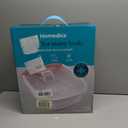 Homedics Bubble Bliss Deluxe-Foot Spa, Heat Maintenance, Raised Nodes, 3 Attachements, Pink