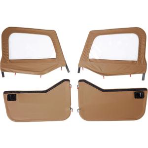 Bestop 5177837 Full Fabric Door (Jeep 76-86 CJ7 Fits 51598, 2-pc)