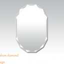 SNUGACE Single Beveled Edge Frameless Wall Mount Bathroom Vanity Mirror, 24 X 36, Silver