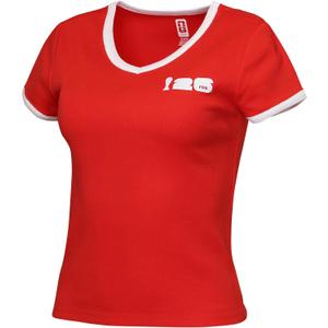 Outerstuff FIFA World Cup 2026 Womens Event Short Sleeve V-Neck Baby Tee, Red, Small