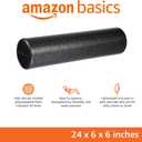 Amazon Basics High Density Foam Roller for Exercise and Recovery, 24 Inches, Black