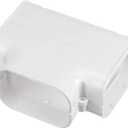 PATIKIL 4" PVC Decorative Line Cover, Tee Elbow Tubing Parts Accessories for Air Conditioner Central AC Heat Pump, White