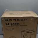 BONSEN 12-Sheet Micro Cut Paper Shredder for Home Office Use, High Security Level P-4/55 dB Ultra-Quiet / 40-Minutes Shredding Shreds Credit Card/Staples, 5.3 Gallons Pullout Bin (S3106)