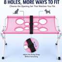 Dog Grooming Hammock with Stand, Pet Sling for Cats and Small Dogs(Pink)