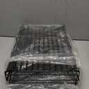 Dish Drying Rack - Expandable Rack, Large Capacity Dish Drainer for Kitchen Counter, Rust-Proof with Utensil Holder, Black