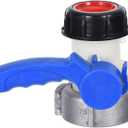 PATIKIL 75mm IBC Tote Adapter - DN50, 1000L IBC Adapter, Butterfly Valve Switch for Garden Irrigation