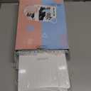 deweisn Folding Lighted Makeup Mirror with 72 LEDs 3 Colors Light Modes USB Rechargable 1800mA Batteries Portable Ultra Thin Compact Vanity Mirror Dimmable Travel Mirror (White)