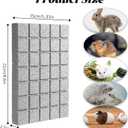 Rabbit Scratching Foot Pads, 4 Pcs Bunny Grinding Claw Pad Natural Small Animal Pet Molars Hamster Scratch Board Chew Toys for Guinea Pig Hedgehog Chinchilla Hamster Cage Accessories