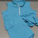 Hiverlay Tennis Dresses for Women with 2 Pockets Built in Shorts UPF 50+ Golf Dress Workout Athletic Dresses (Small, Blue)