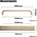 2Pack Champagne Bronze 7.6"HoleCenter Cabinet Pull With Backplate