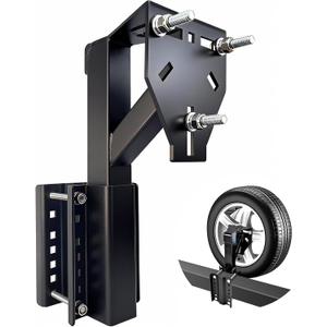 Rv Spare Tire Carrier, High Ground Clearance Heavy Duty Spare Tire Mount with 3-Nut Design, 300lb Capacity, (Fits 4/5/6/8 Lug) (Gray)