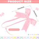 Zeyune 60 Pcs Mother's Day Elastic Bows 4 Inch Assorted Premade Craft Bows Soft Stretch Loops with Ribbon Knots for Mother's Day Wrapping Party Boxes Decoration Supplies Crafts Gifts(Sweet Style)