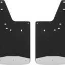 LUVERNE 250932 Front 12-Inch x 23-Inch Textured Rubber Mud Guards, Select Dodge, Ram 1500, 2500, 3500, 4500, 5500 , Black
