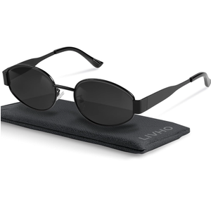 livho 2025 Trendy Oval Sunglasses - Stylish Polarized Shades for Everyday - Retro Metal Frames