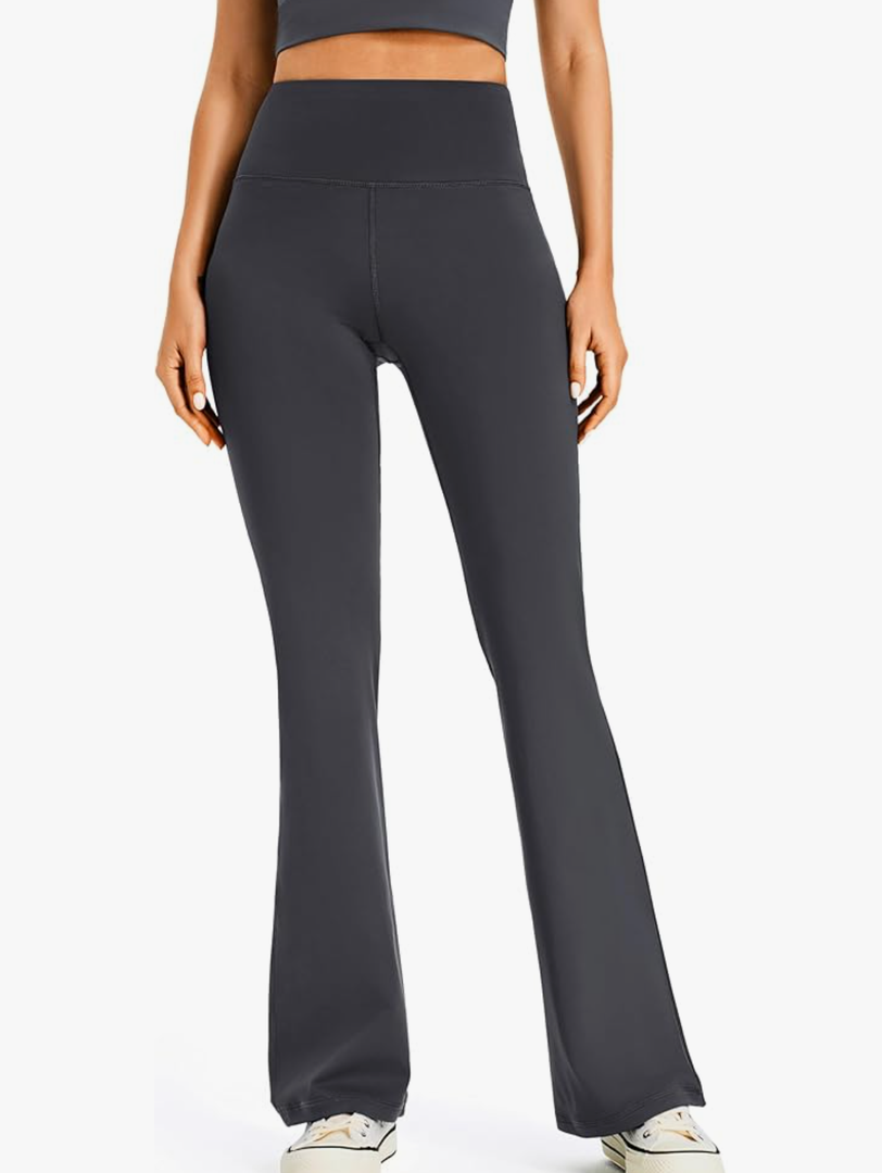 AFITNE Women's Yoga Pants Bootcut Workout Leggings Flare Casual Lounge Pants with Pockets High Waist and Tummy Control XXL